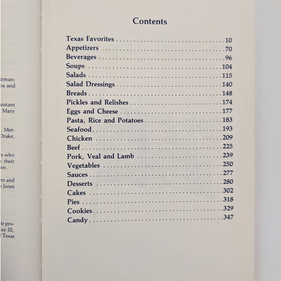 The Texas Experience (1983), A Cookbook from the Richardson Woman's Club - Picture 6 of 10